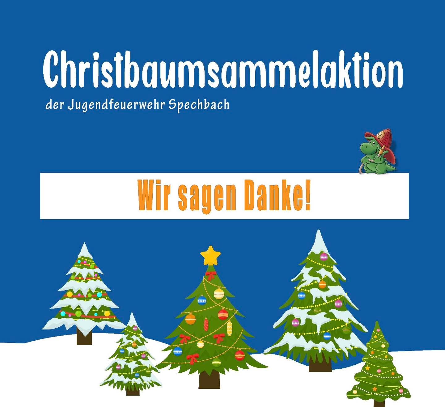 Wir möchten uns von ganzem Herzen ❤️ bei Ihnen für Ihre großzügigen Spenden im Rahmen unserer heutigen Christbaumsammelaktion  bedanken. 🚒