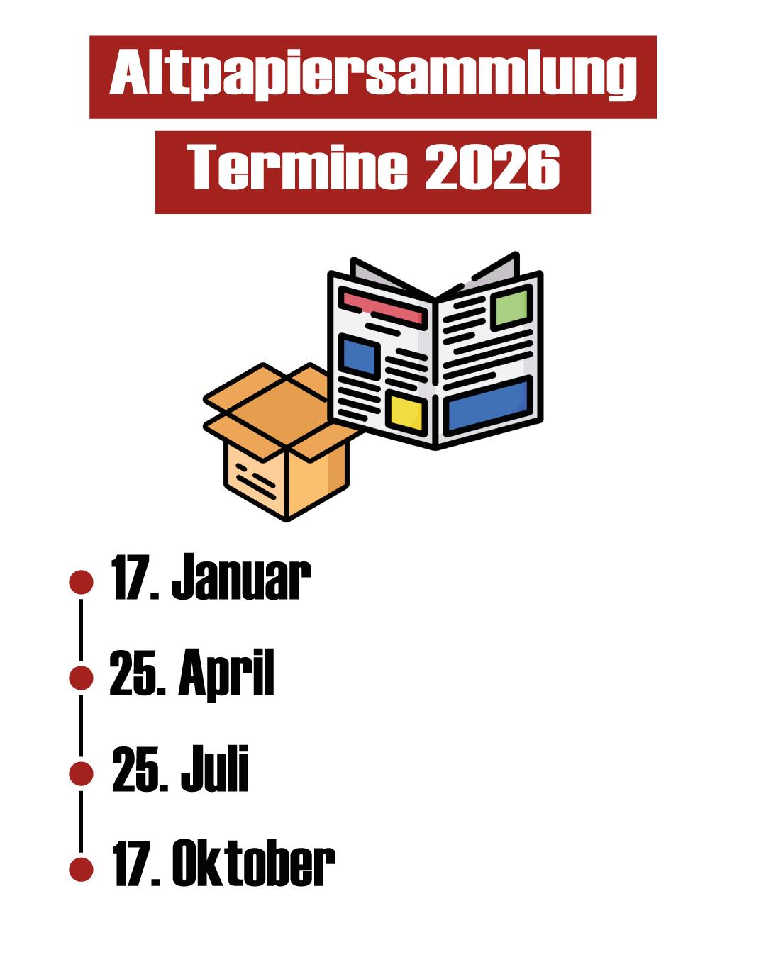 ‼️ Altpapiersammlung 2026 ‼️
