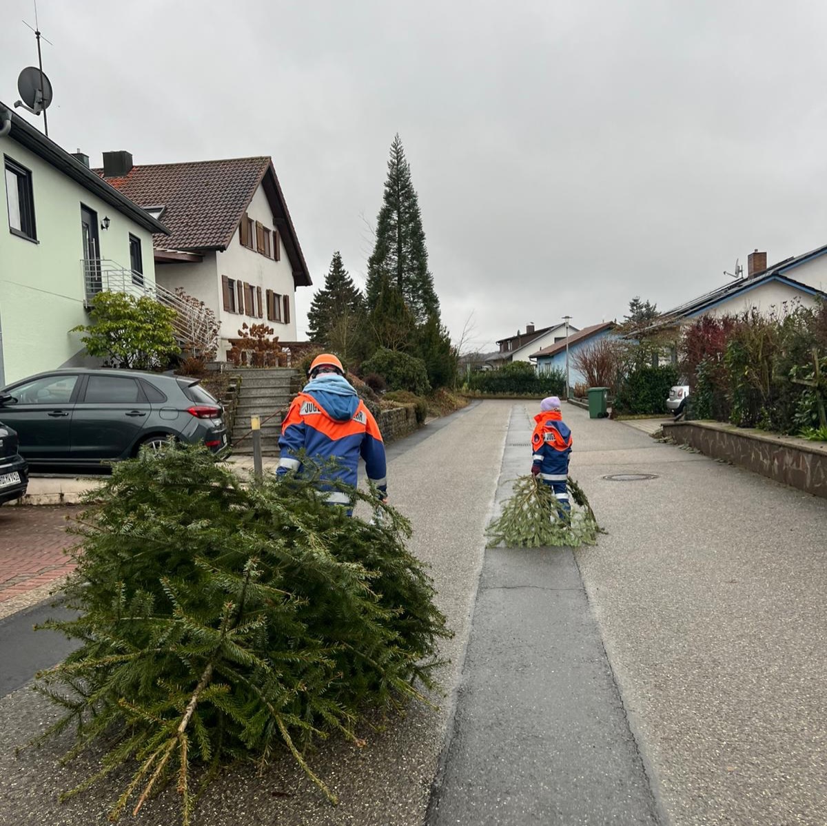 🎄🚒 Christbaumsammelaktion der Jugendfeuerwehr Spechbach 🚒🎄